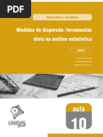 Aula 10 - Medidas de dispersão - ferramentas úteis na análise estatística (1)