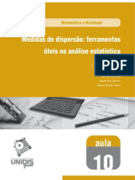 Aula 10 - Medidas de Dispersão - Ferramentas Úteis Na Análise Estatística