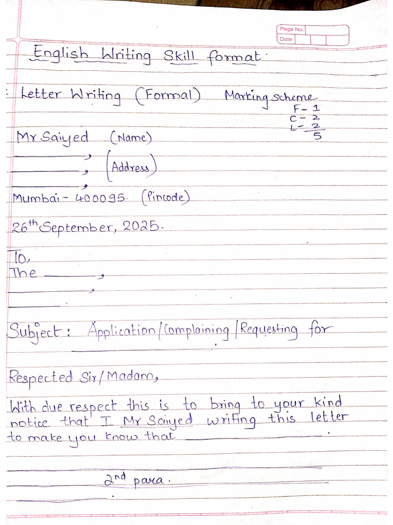 English Writing Skill | PDF