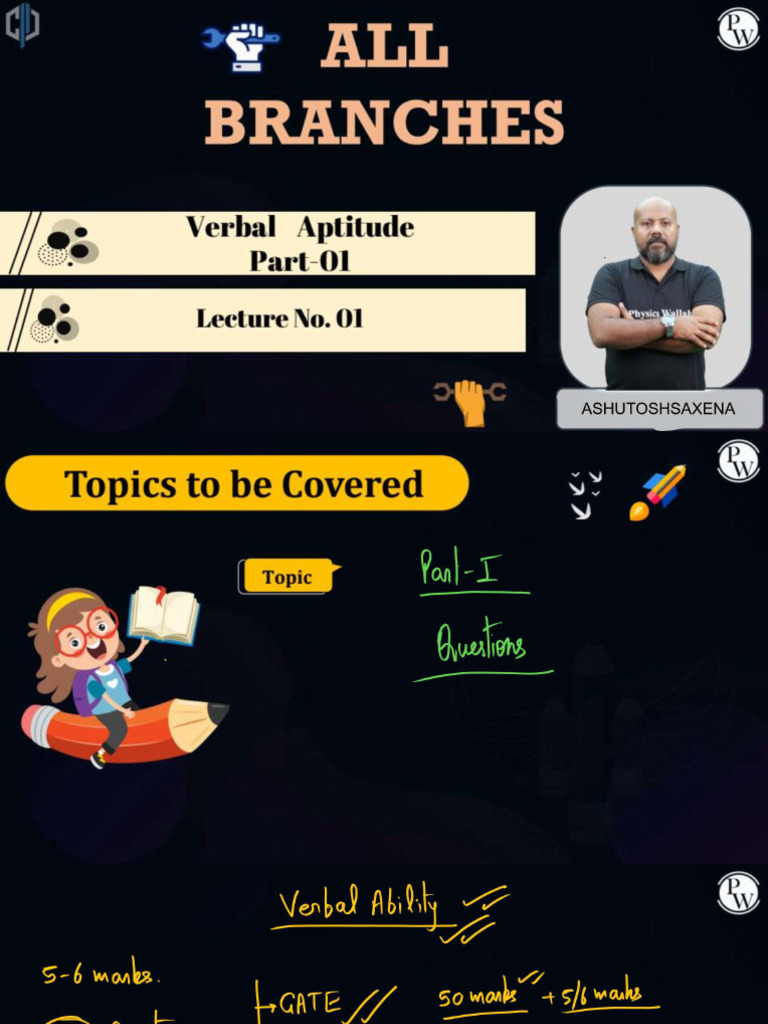 Verbal Aptitude 01 - Class Notes | PDF