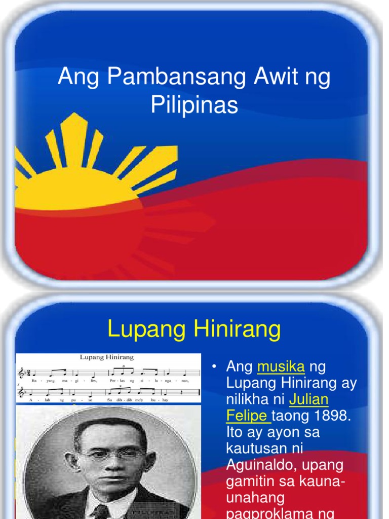 Sir - Ang Pambansang Awit | PDF