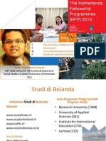 Netherland Fellowship Programme (NFP) Scholarship - Ridwansyah Yusuf Achmad