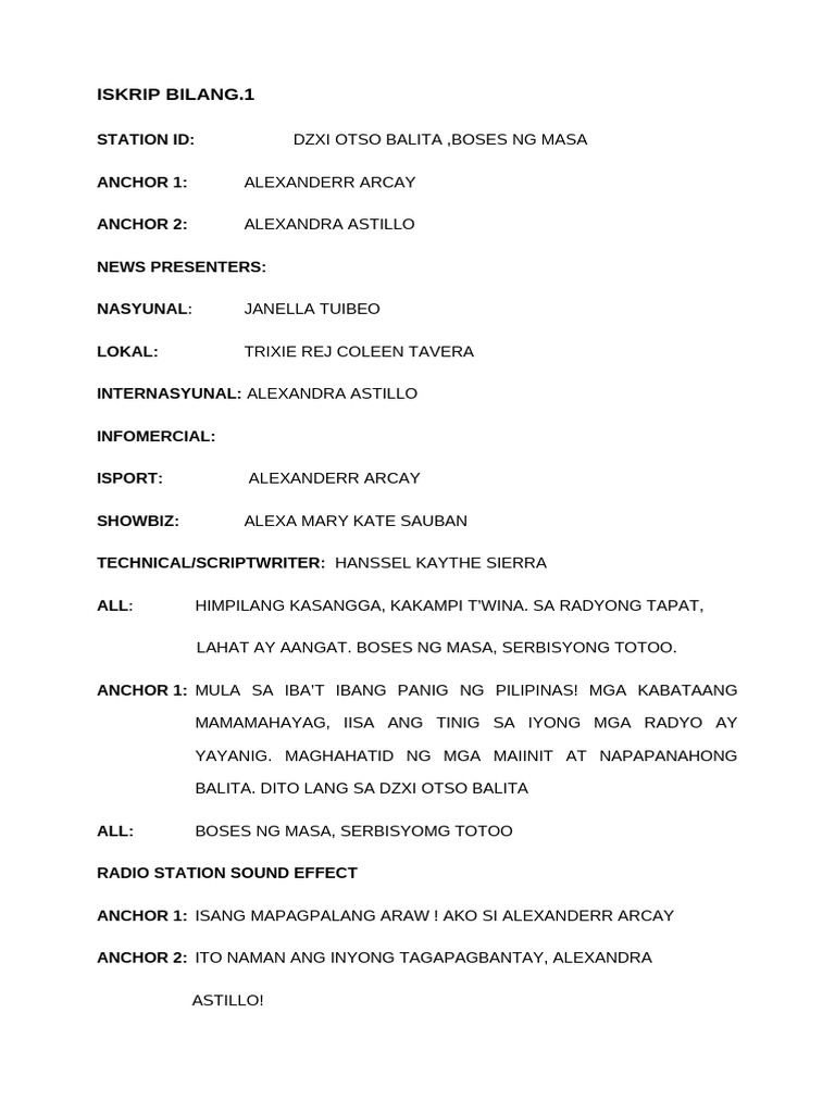 RB Script-1 | PDF