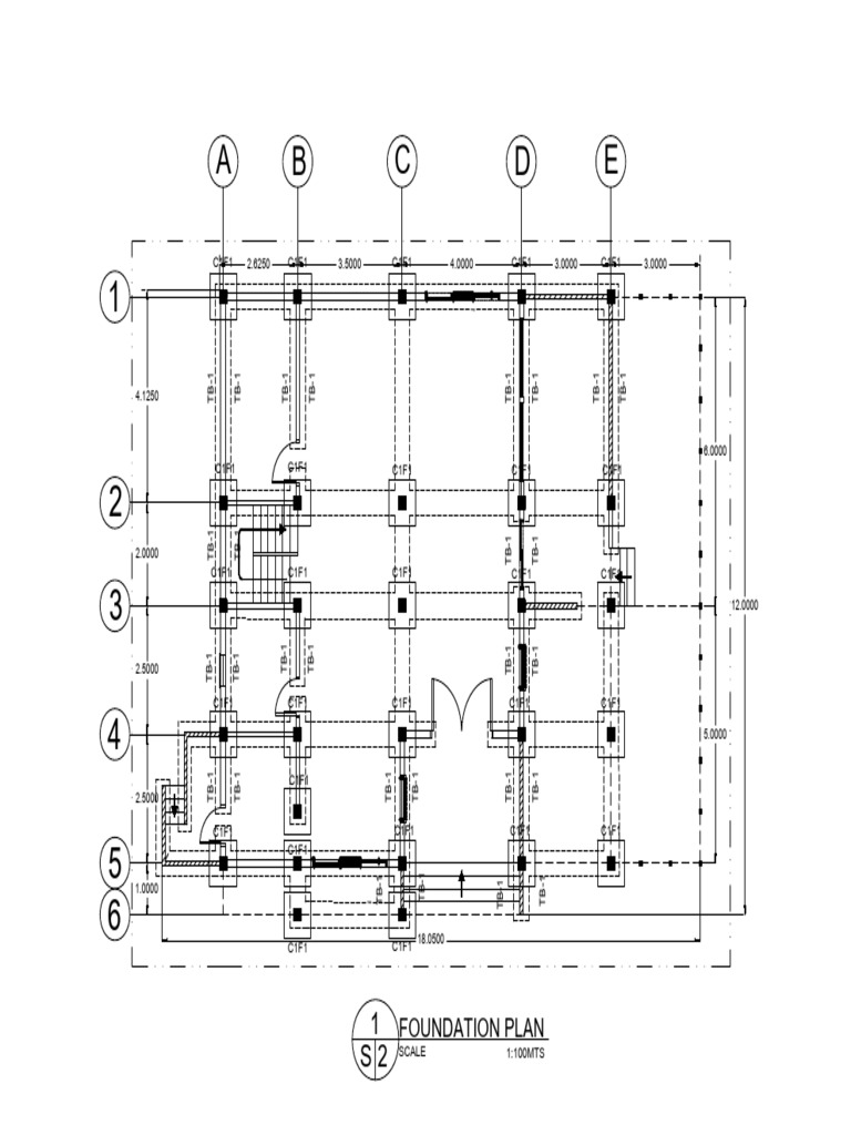Foundation Plan 1 Model | PDF