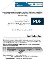 Sustentabilidade corporativa no setor bancário brasileiro