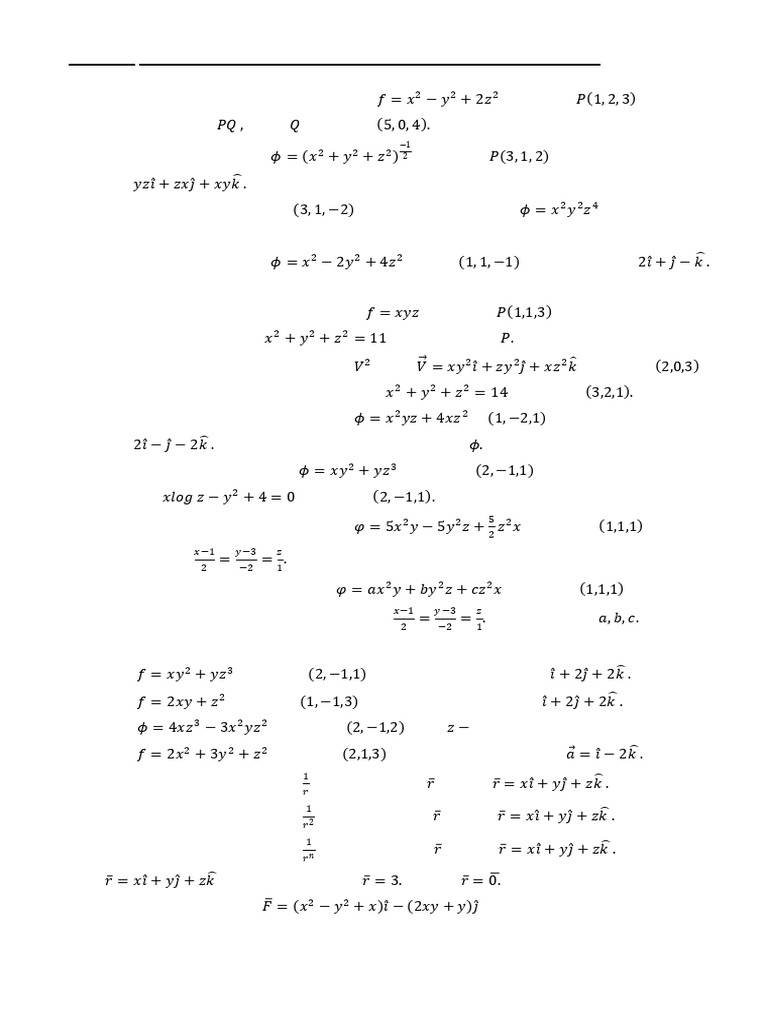 Unit-5 (Vector Calculus) | PDF | Derivative | Divergence