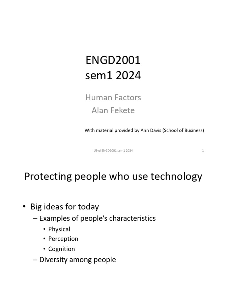 Human Factors in Designing and Engineering | PDF