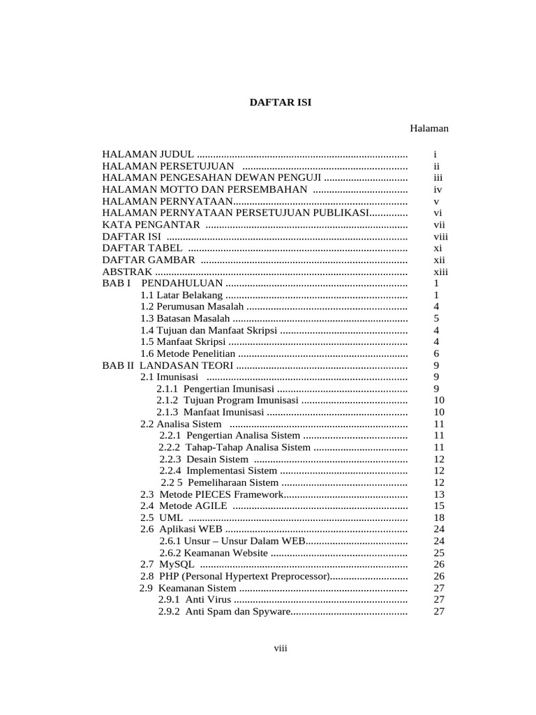 Daftar Isi | PDF