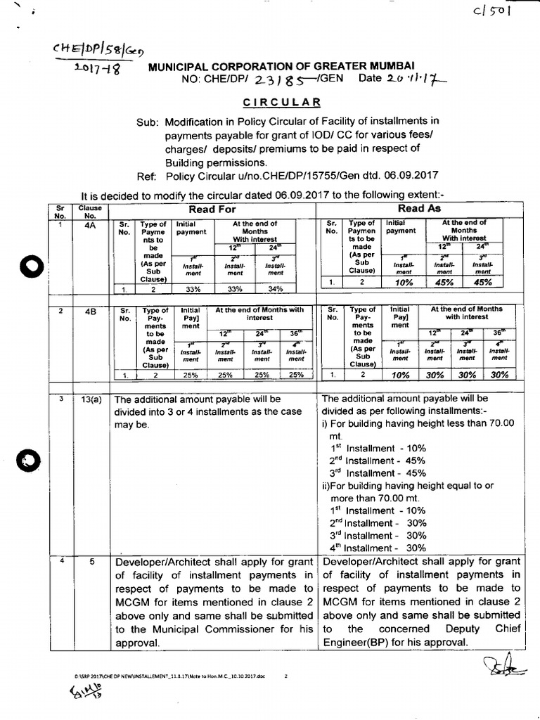 Circular Gen 58 Installments in Iod-Cc 20.11.2017 | PDF