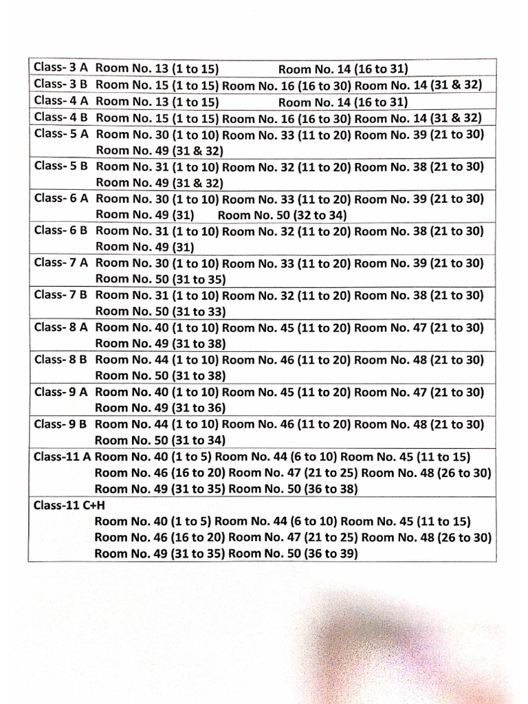 Seating Arrangement Final | PDF