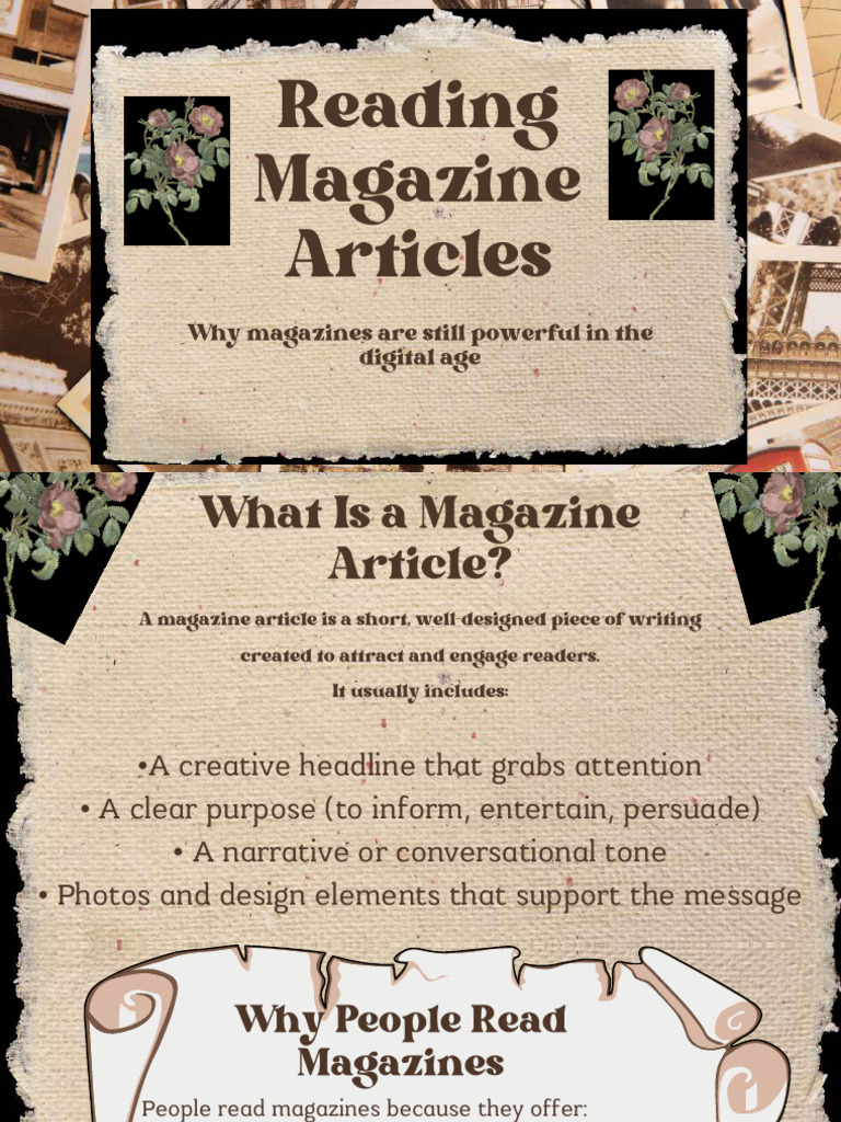 Reading Magazine Articles | PDF | Magazines | Communication