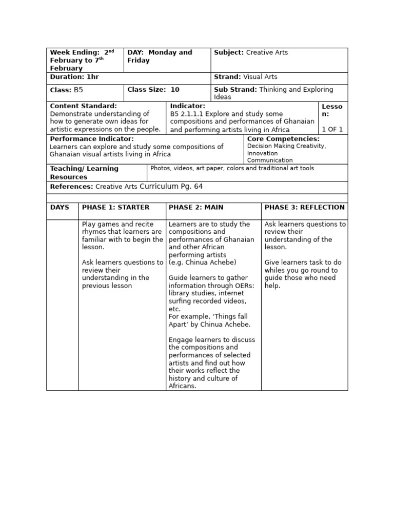 B5 CRT Lesson Note | PDF | Intelligence | Cognitive Science