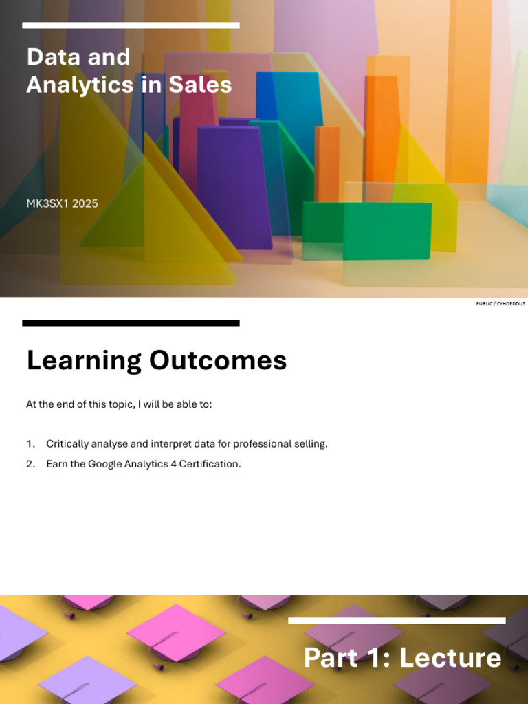 Topic 5 - Data and Analytics in Sales | PDF