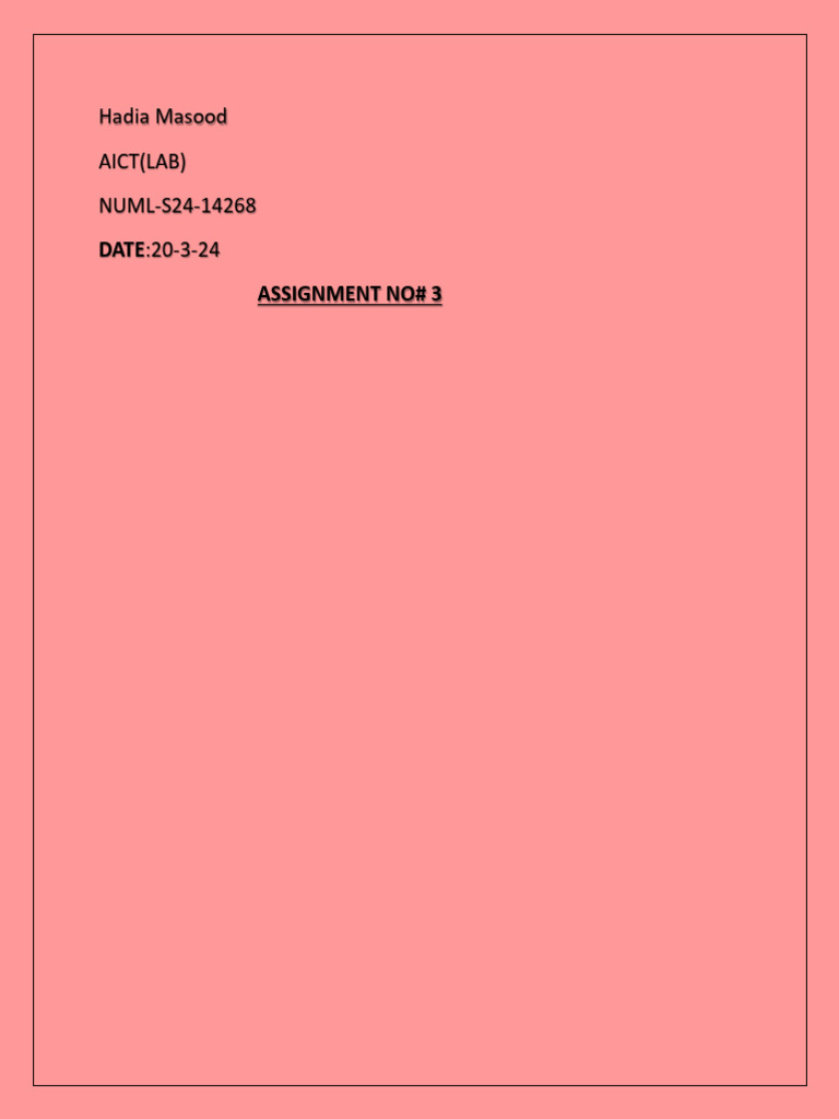 Ict Lab 3 | PDF