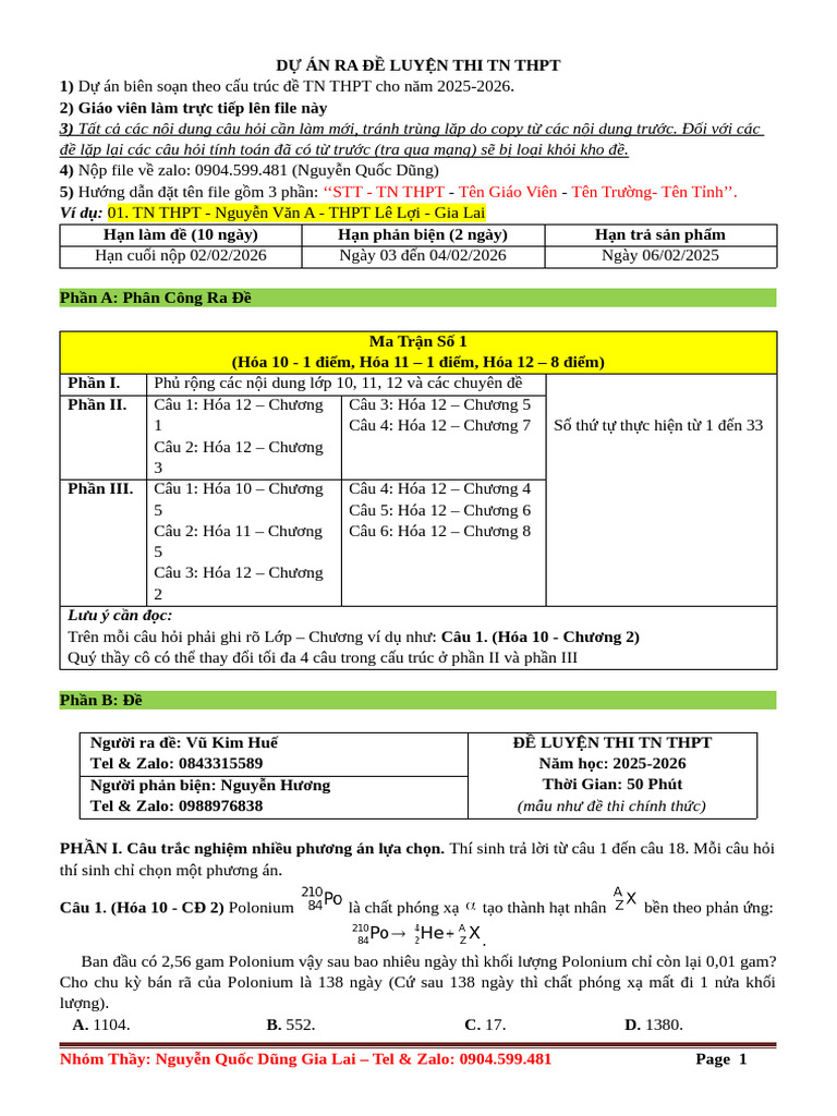 27. TN THPT-Vũ Kim Huế-B Nguyễn Khuyến-Ninh Bình | PDF