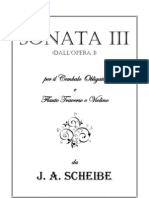 Johann A. Scheibe - Sonata Per Il Cembalo Obligato e Flauto Traverso o Violino Op.1 No.3