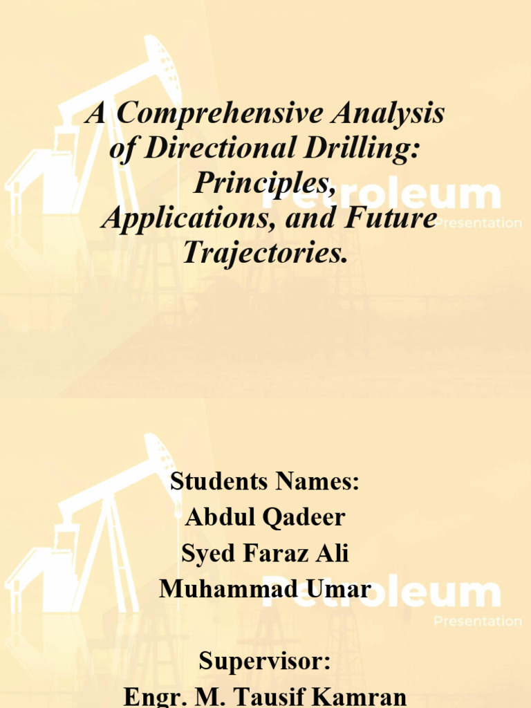 A Comprehensive Analysis | PDF | Oil Well