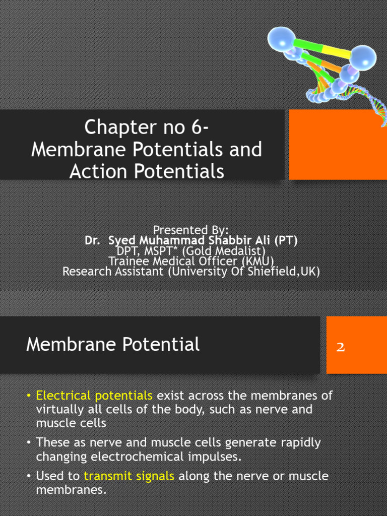 Membrane Potential and Action Potential - Chap 6 | PDF | Membrane ...