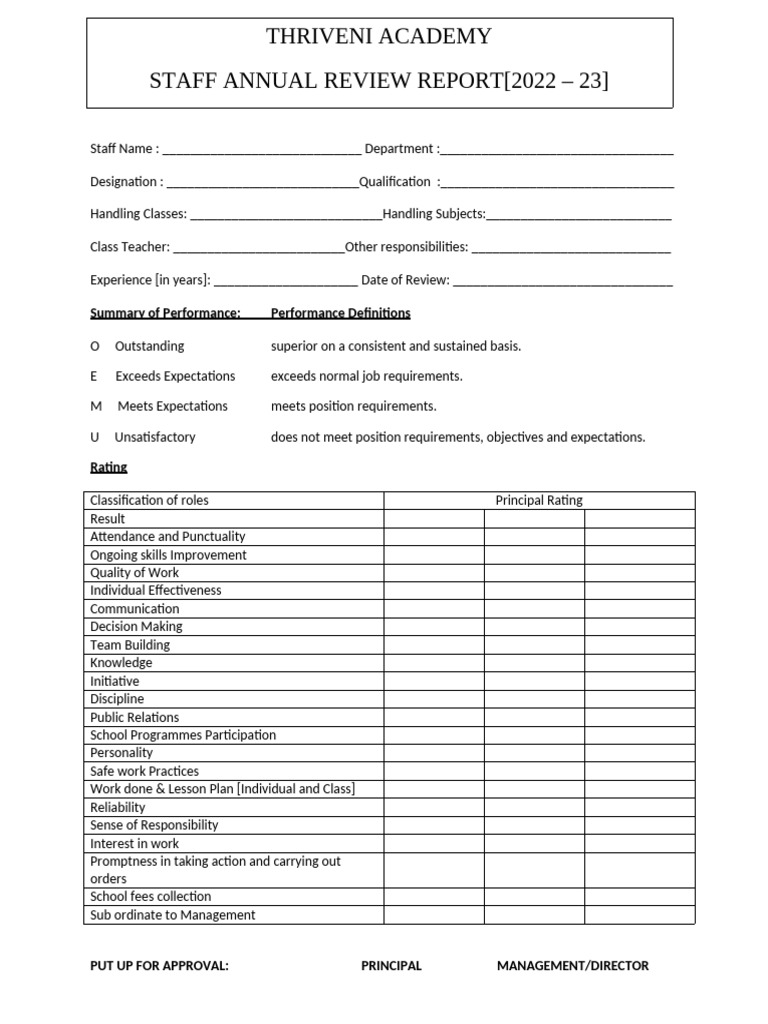 Performance Review | PDF