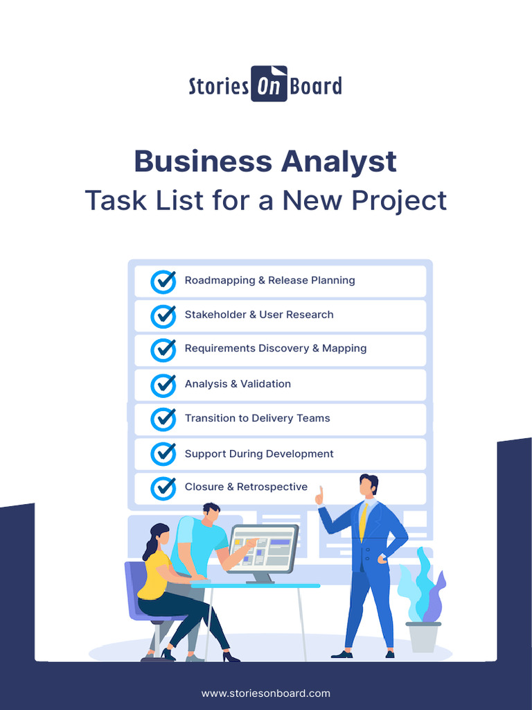 Business Analyst: Task List For A New Project | PDF