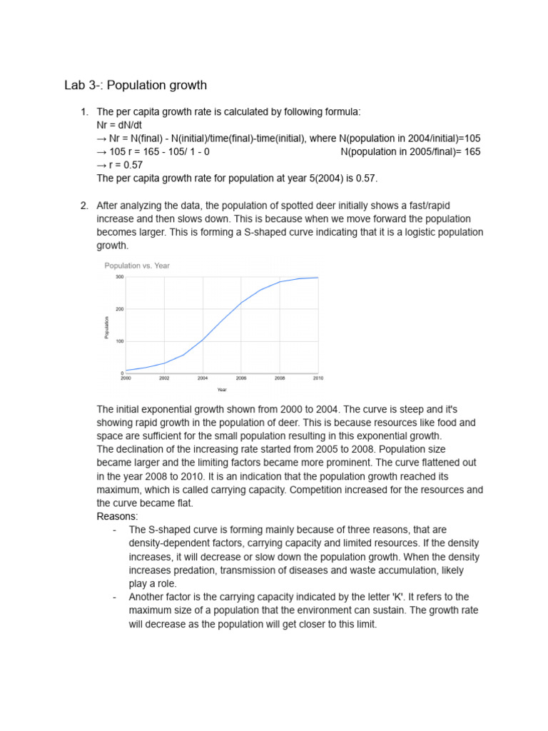 Adyaa Bohidar Lab 3 - Population Growth 146734 1438310786 | PDF ...