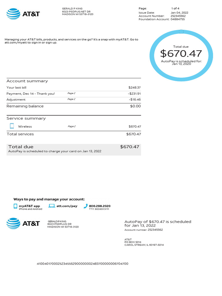 Att Bill | PDF