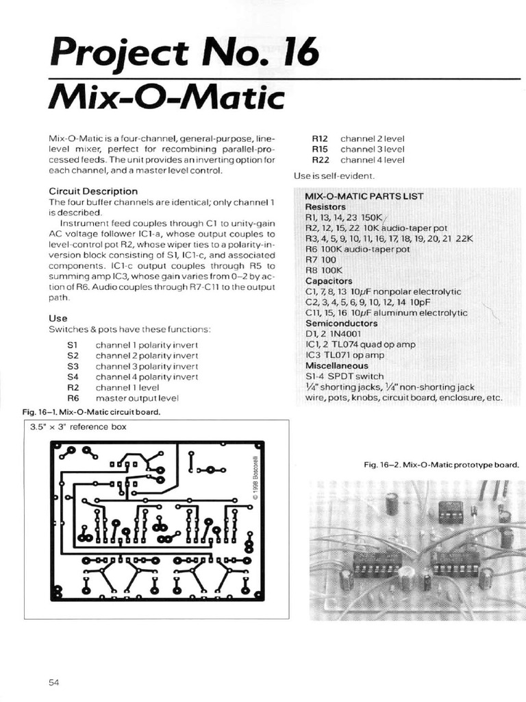 17 Project 16 Mix-O-Matic | PDF