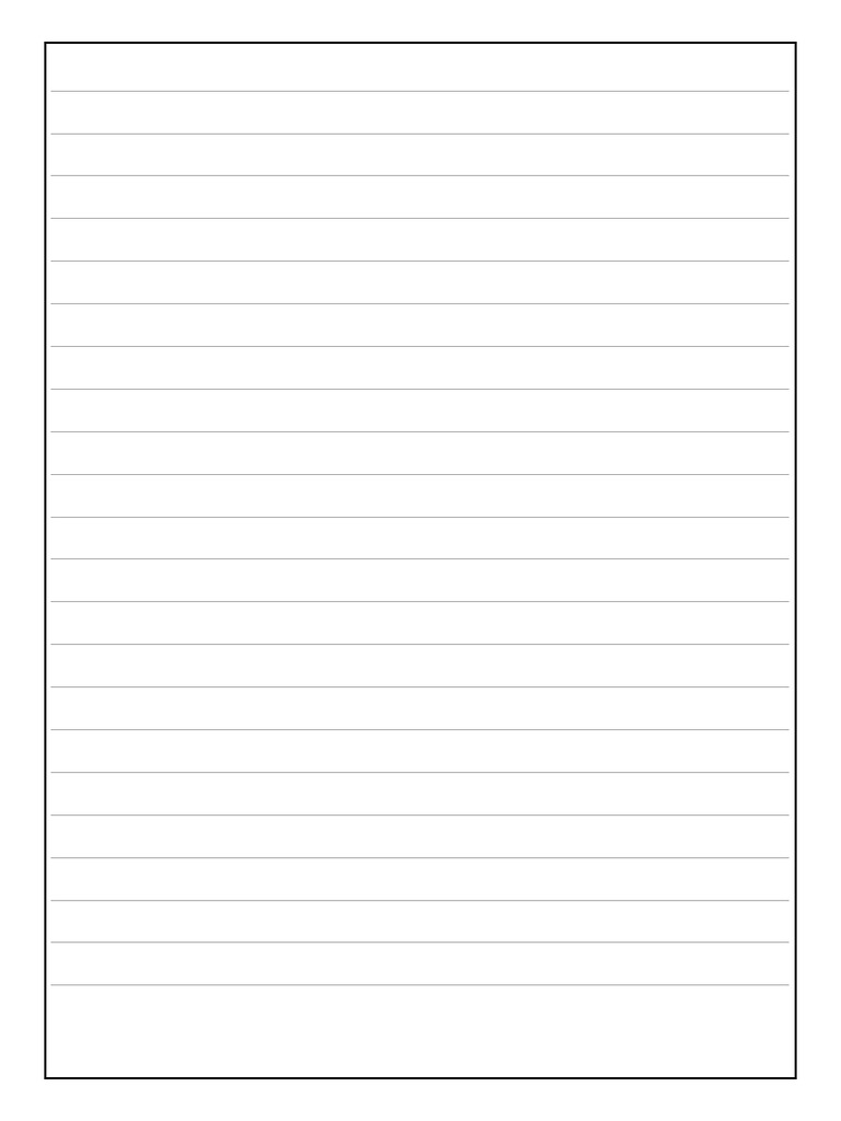 Perfect Ruled Sheet - Regular and Main | PDF