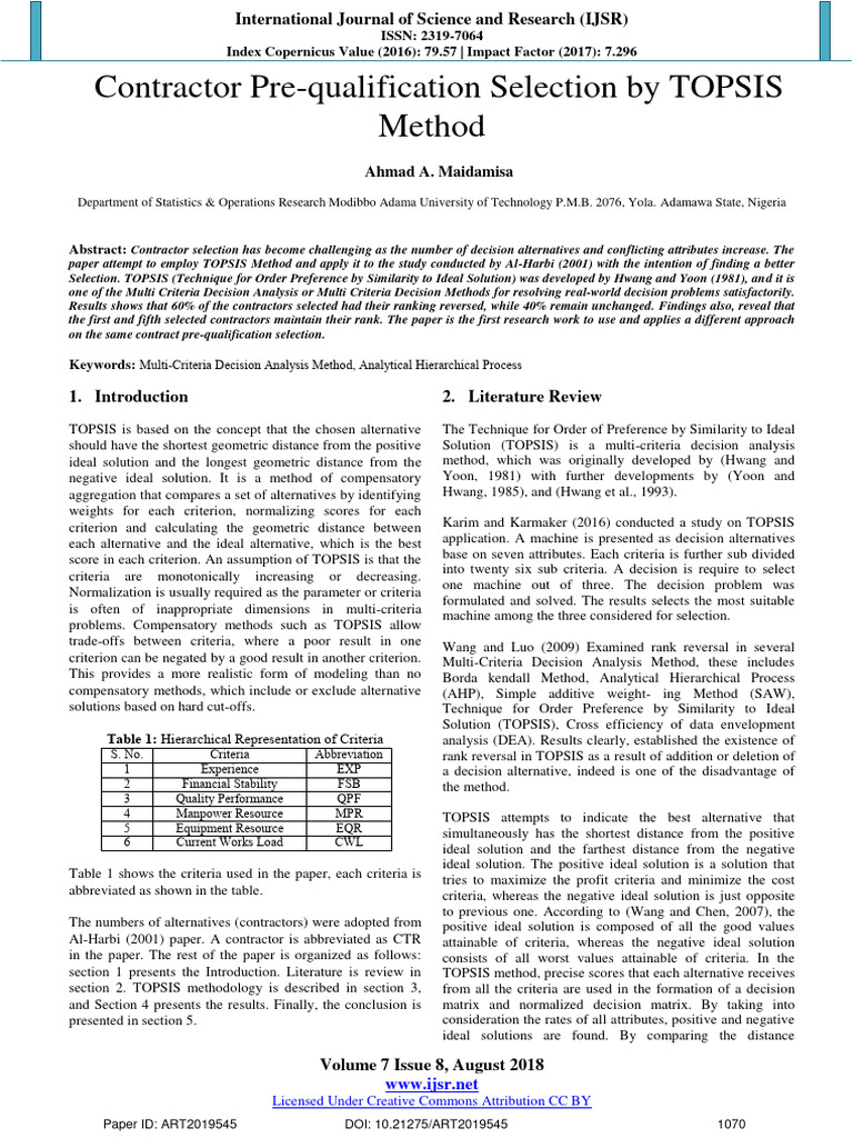 Contractor Pre Qualification Selection B | PDF | Applied Mathematics ...