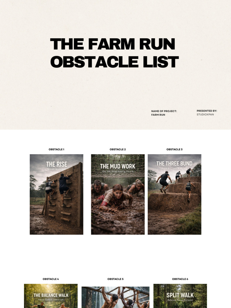 The Farm Run Obstacle List | PDF