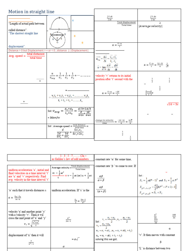 New Motion in Straight Concepts | PDF | Acceleration | Velocity