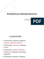 Cefalosporinas y Aminoglicósidos I