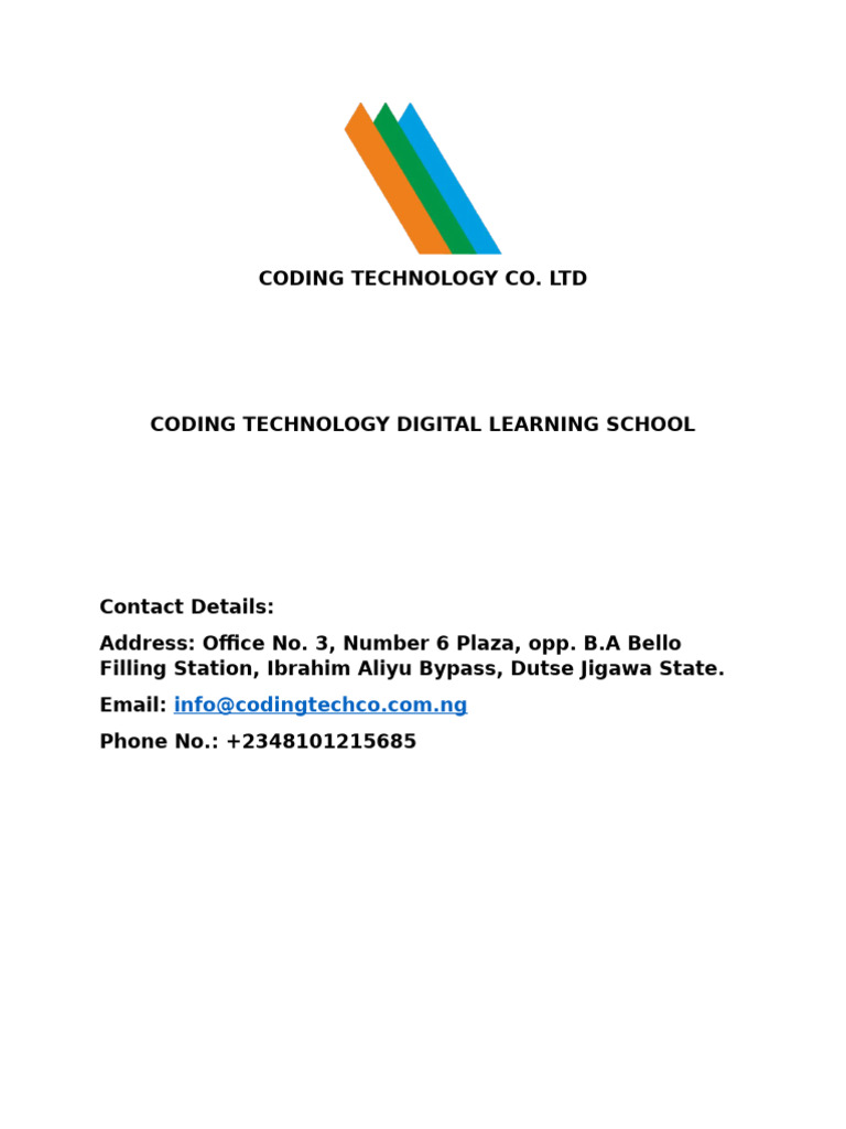 Coding Technology Digital Learning School | PDF | Digital Marketing ...