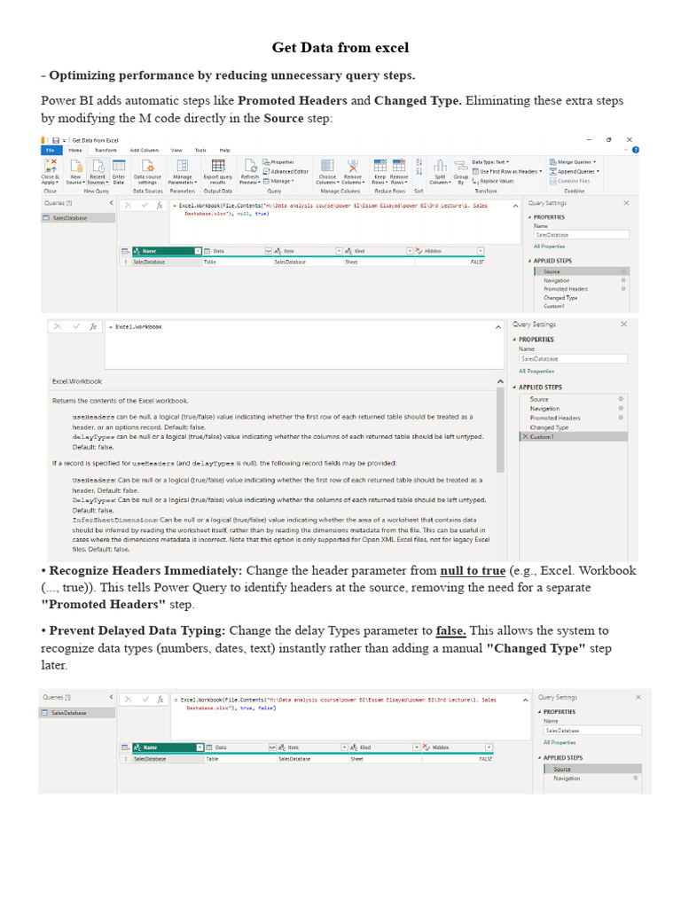 3rd Lecture - Get Data From Excel | PDF | Microsoft Excel | Data Management