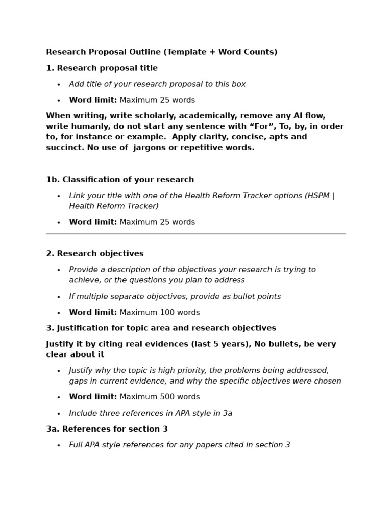 Research Proposal Outline | PDF | Methodology | Data