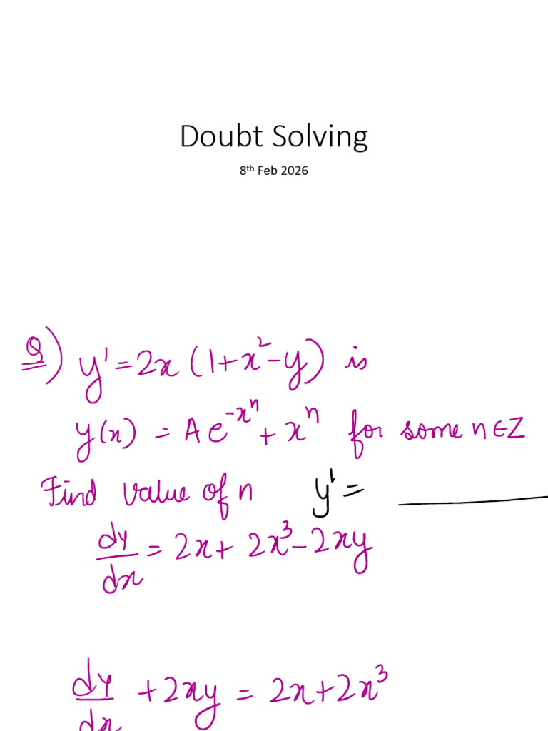 Doubt Solving Aadya 8thfeb | PDF