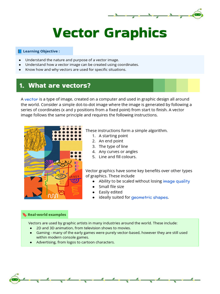 Year8 Unit1 - Vector & Bitmap | PDF | Computer Graphics | Graphics