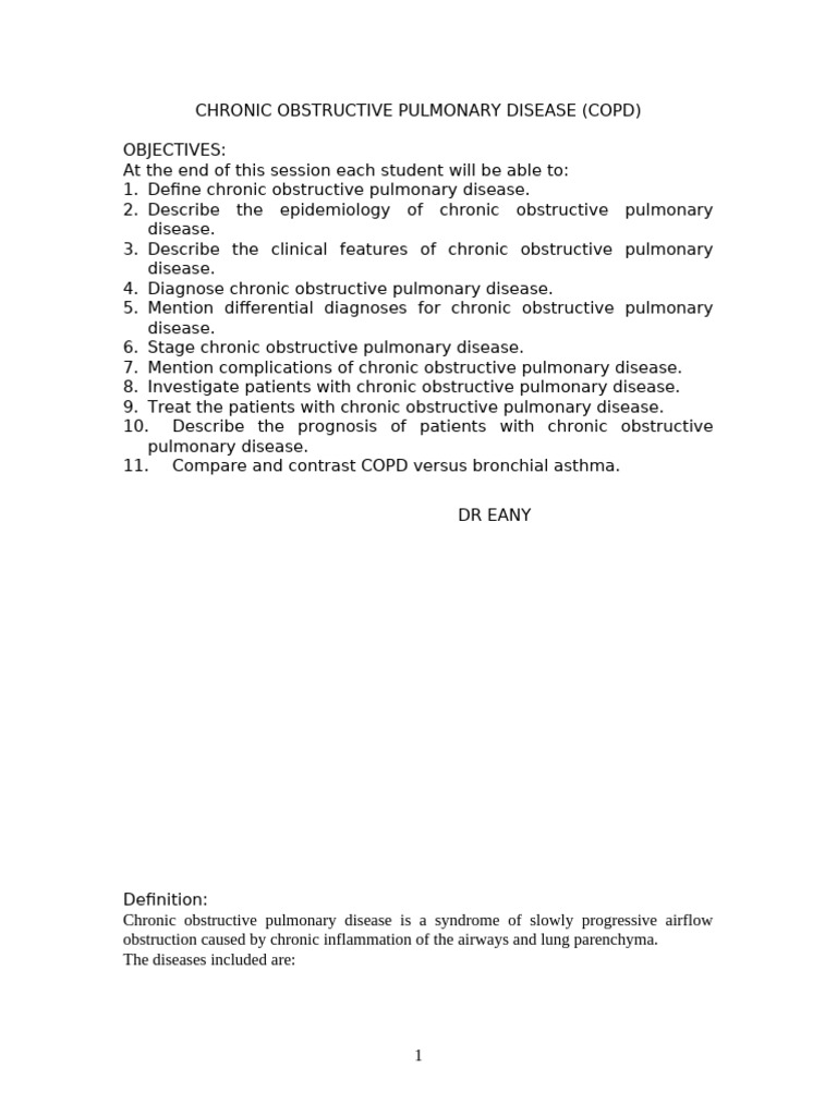 16.chronic Obstructive Pulmonary Disease For Amo | PDF | Chronic ...
