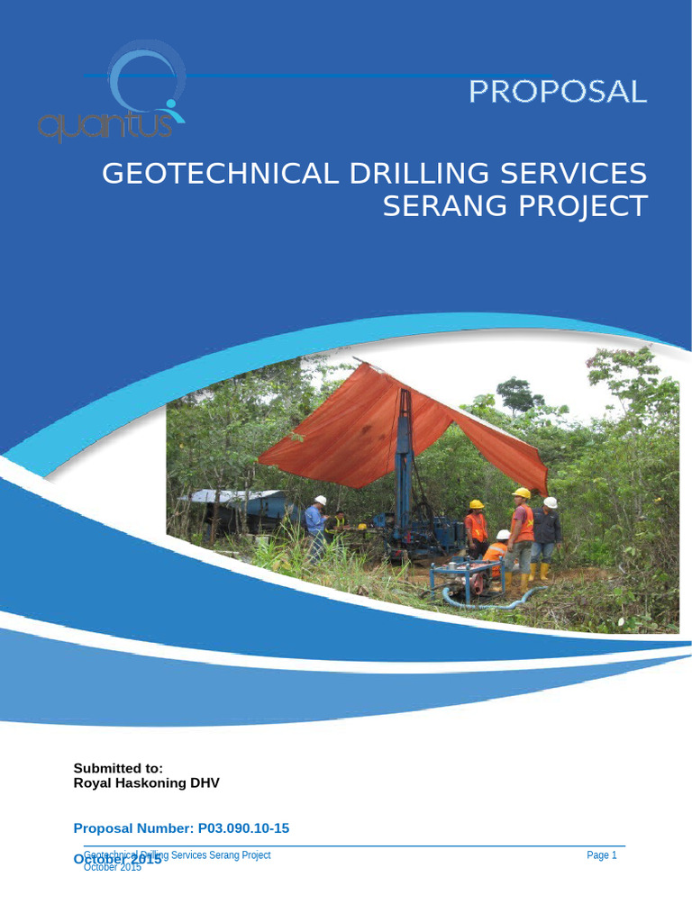 RHDHV - Proposal - Geotechnical Drilling Services - Serang Project ...