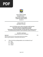 ICSE Class 10 Computer Applications Papers | PDF | Method (Computer ...