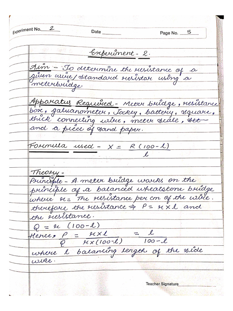 Physics Experiment 2 | PDF