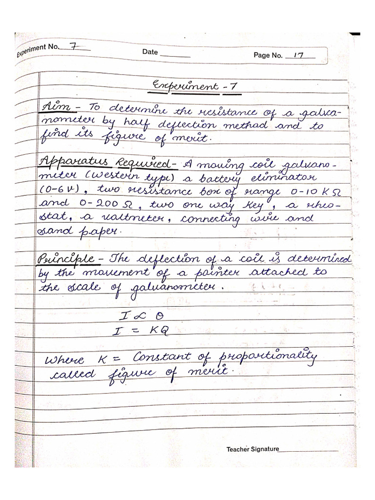 Physics Experiment 7 8 | PDF