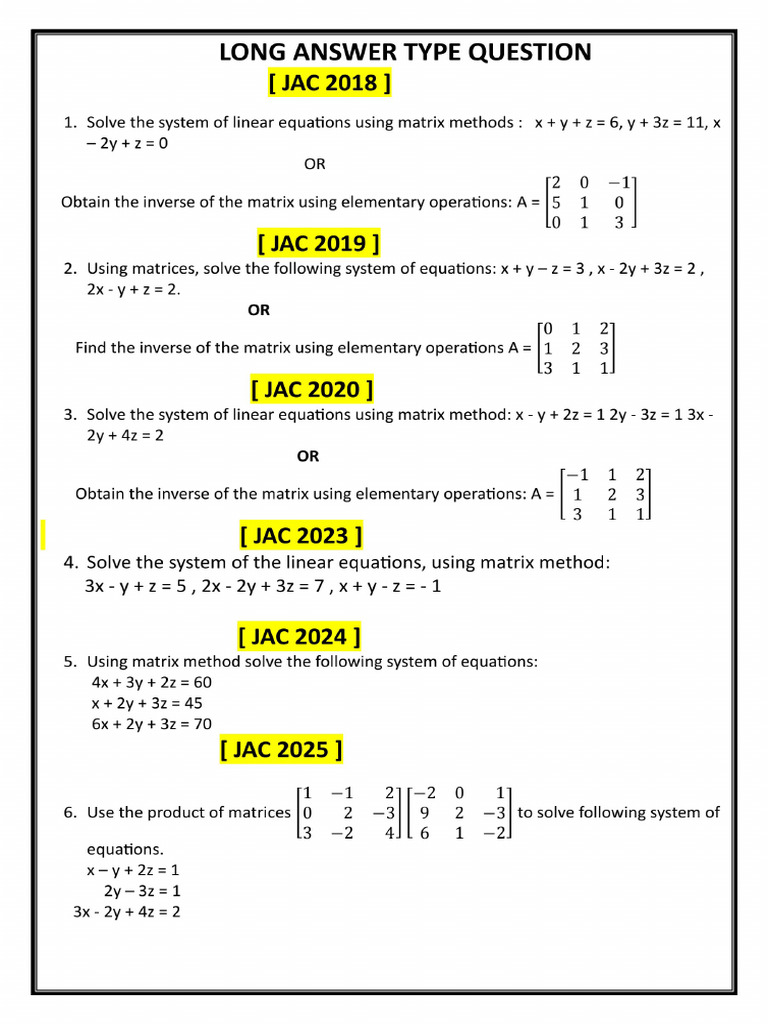 12th Math 5 Marks - Copy-1 | PDF