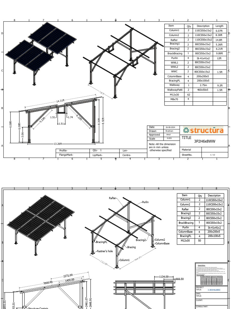 All Type 6 Module Structure, Drawing | PDF