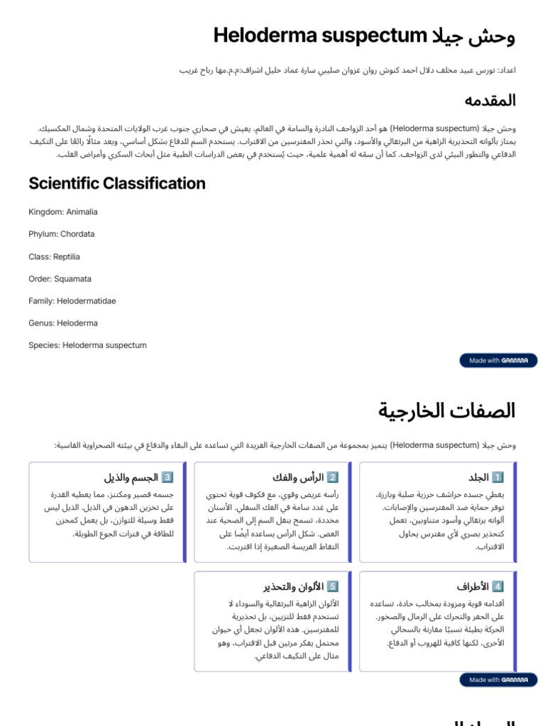 WHSH Jyla Heloderma Suspectum | PDF