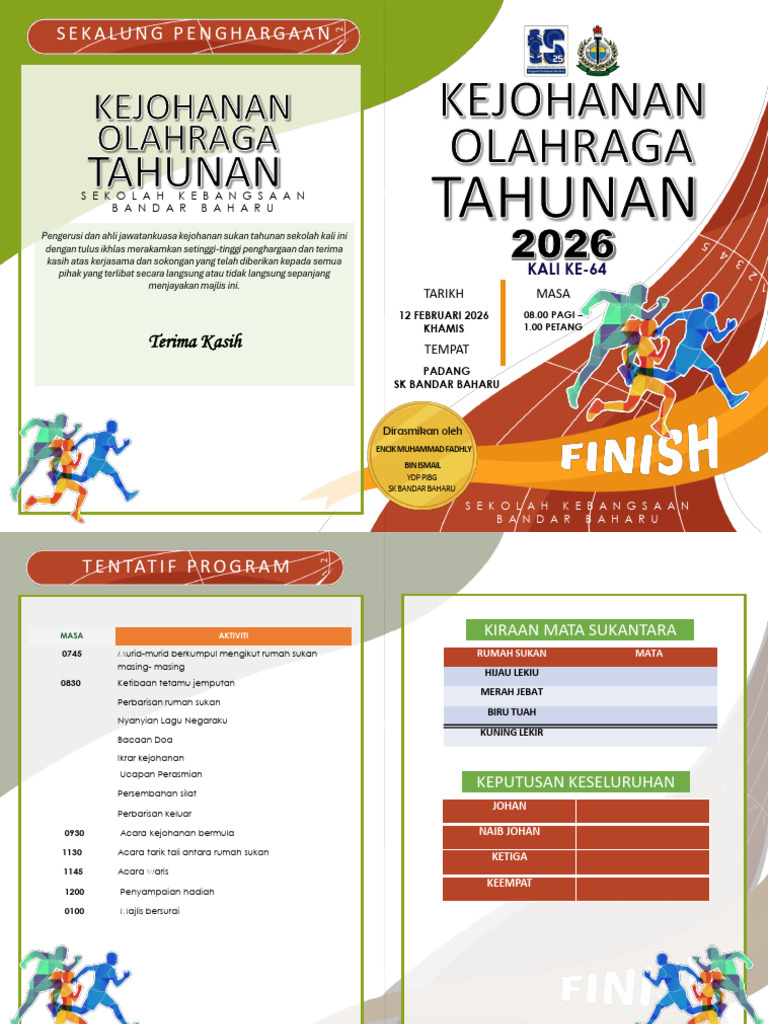 Versi Printed Buku Program Sukan Tahunan SKBB 2026 | PDF