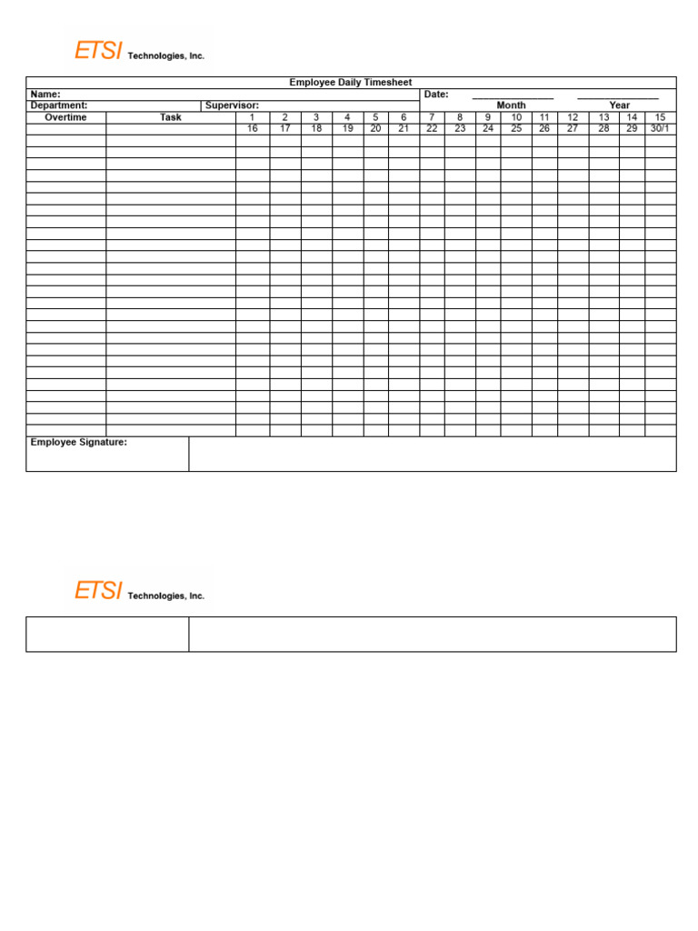 Timesheet | PDF