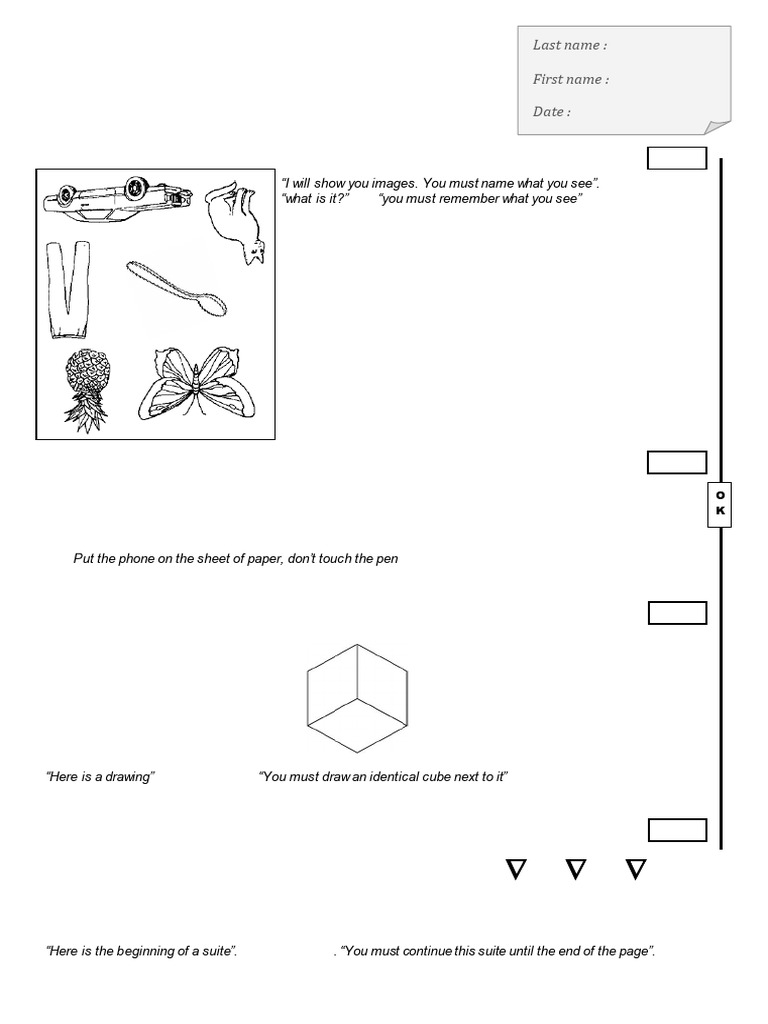 Cognitive Assessment For Stroke Patients CASP Version 4 | PDF
