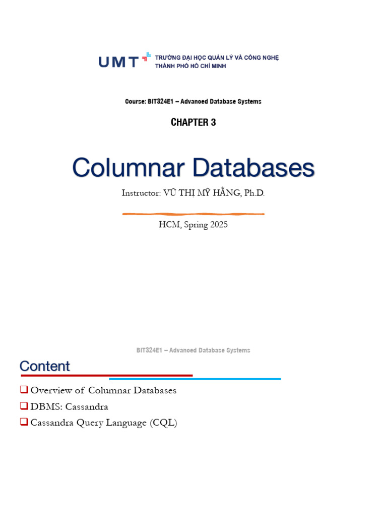 Chapter 3 - Columnar DB-unlocked | PDF | Databases | Database Index