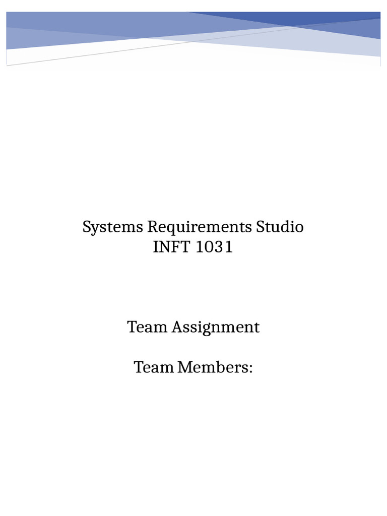 Team Assignment Template Sem2 | PDF | Use Case